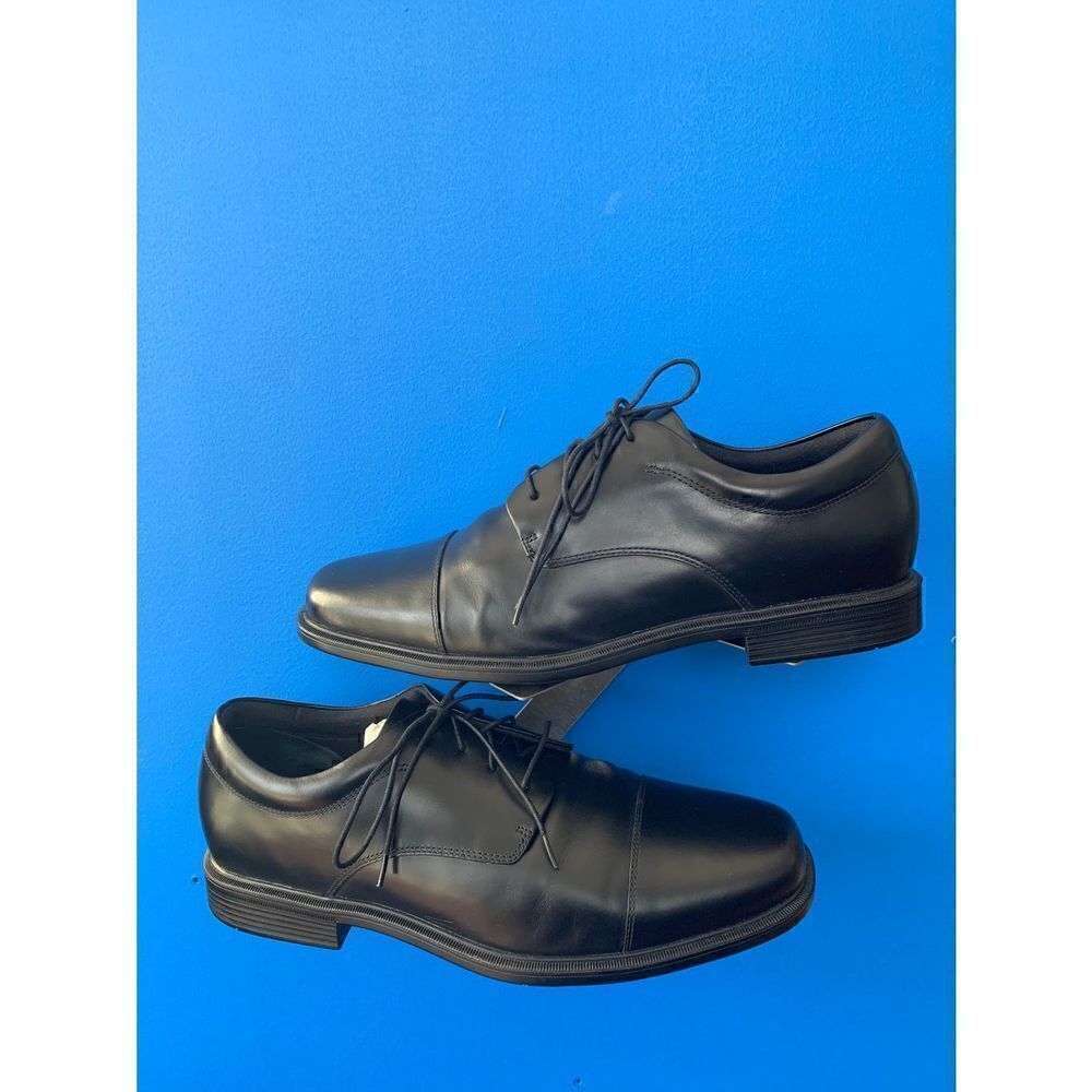 Rockport Mens Waterproof Black Leather Oxfords Shoes Size 13 APM11721